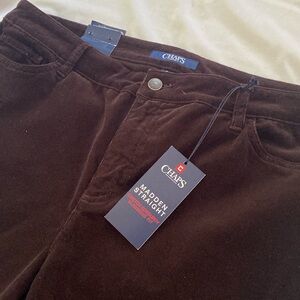 NWT Chaps Denim corduroy pants, size 16, Chaps Madden Straight, women’s corduroy